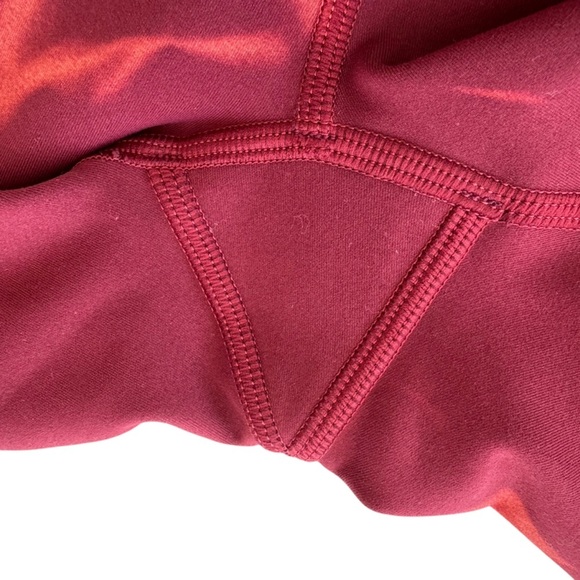 Lululemon Wunder Train High Rise Short 8" Sun Bleached Wash Red Merlot Size 4 - Picture 8 of 11